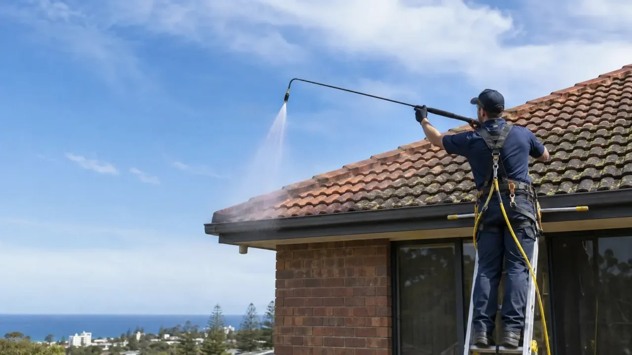 Professional roof cleaning in Wollongong NSW