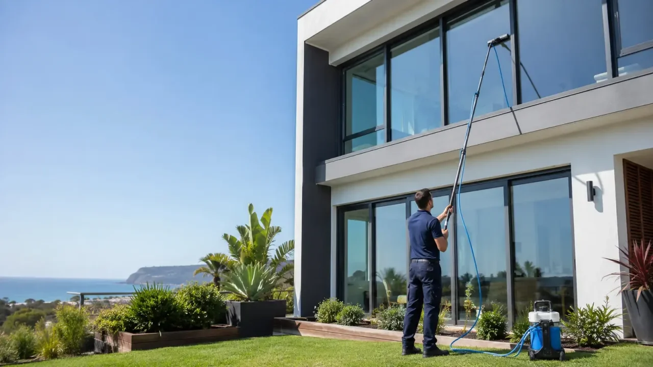 Professional exterior window cleaning in Wollongong NSW