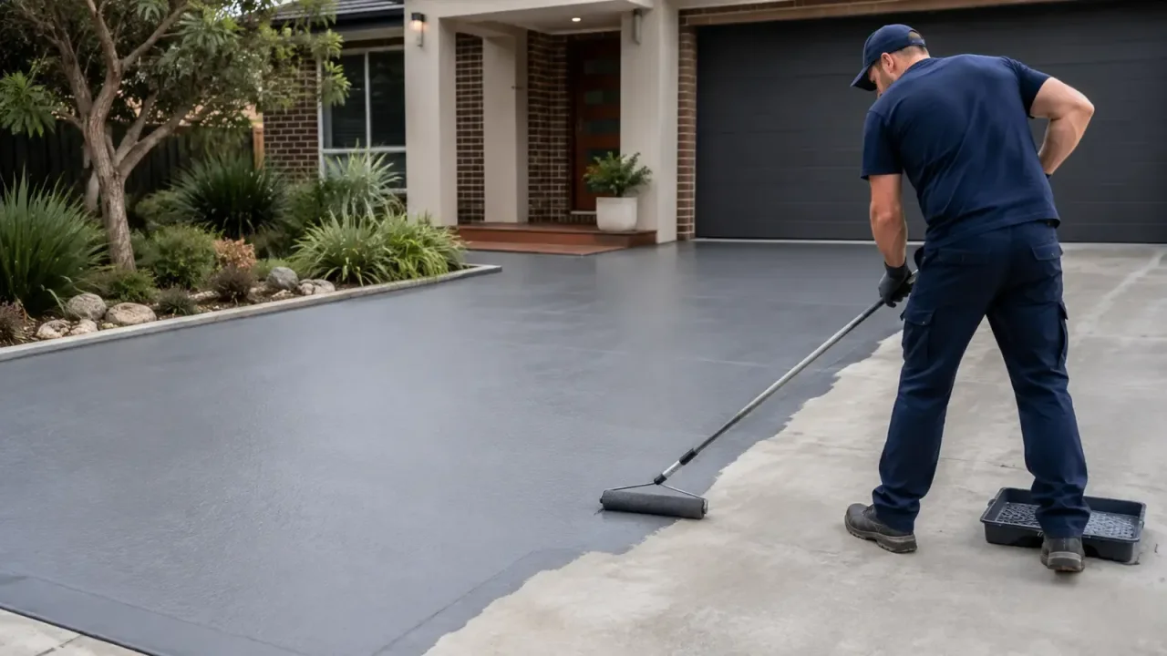 Professional concrete colour sealing in Wollongong NSW