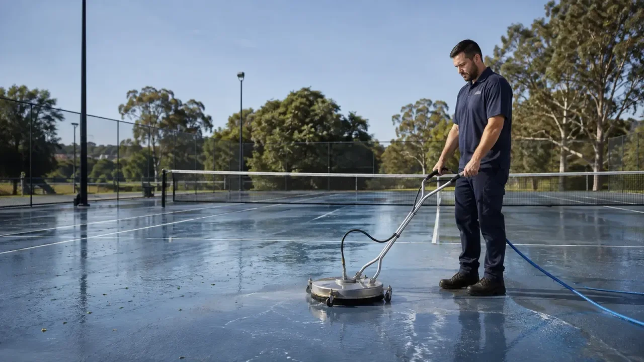 Tennis and hard-surface court cleaning in Wollongong NSW