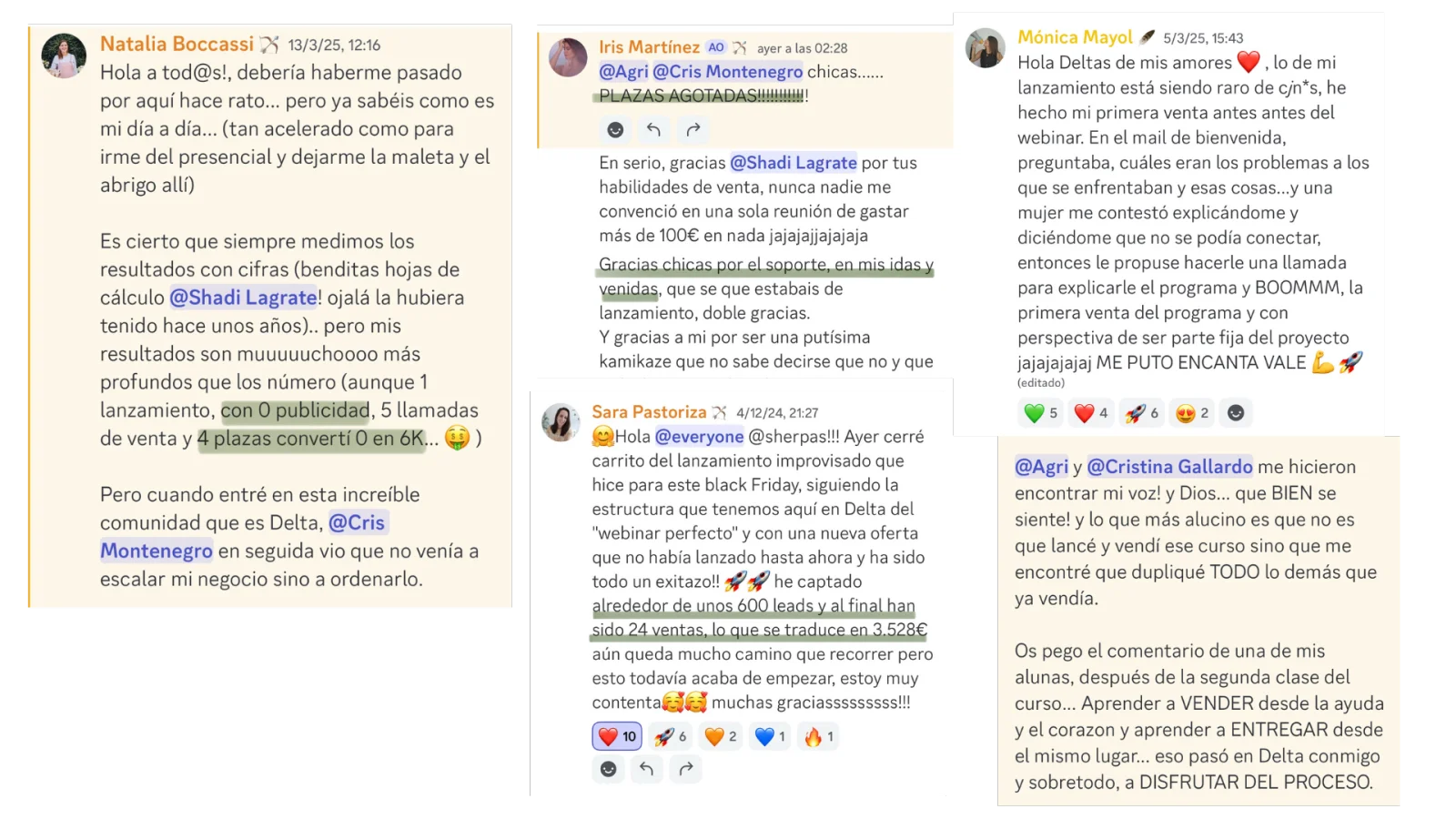 Testimonio real de la comunidad Delta