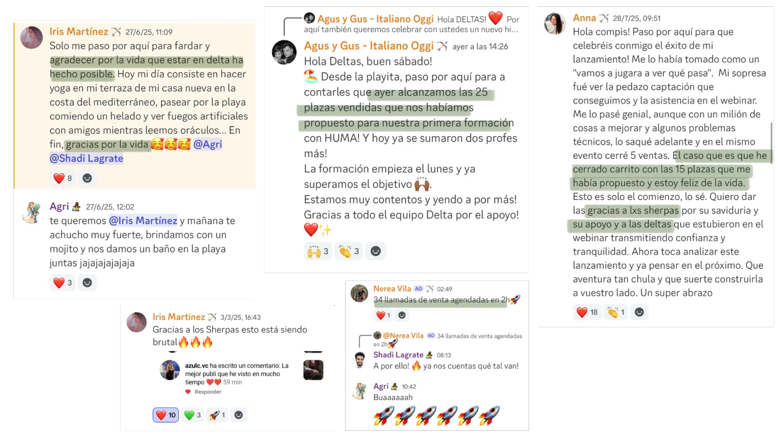 Testimonio real de la comunidad Delta