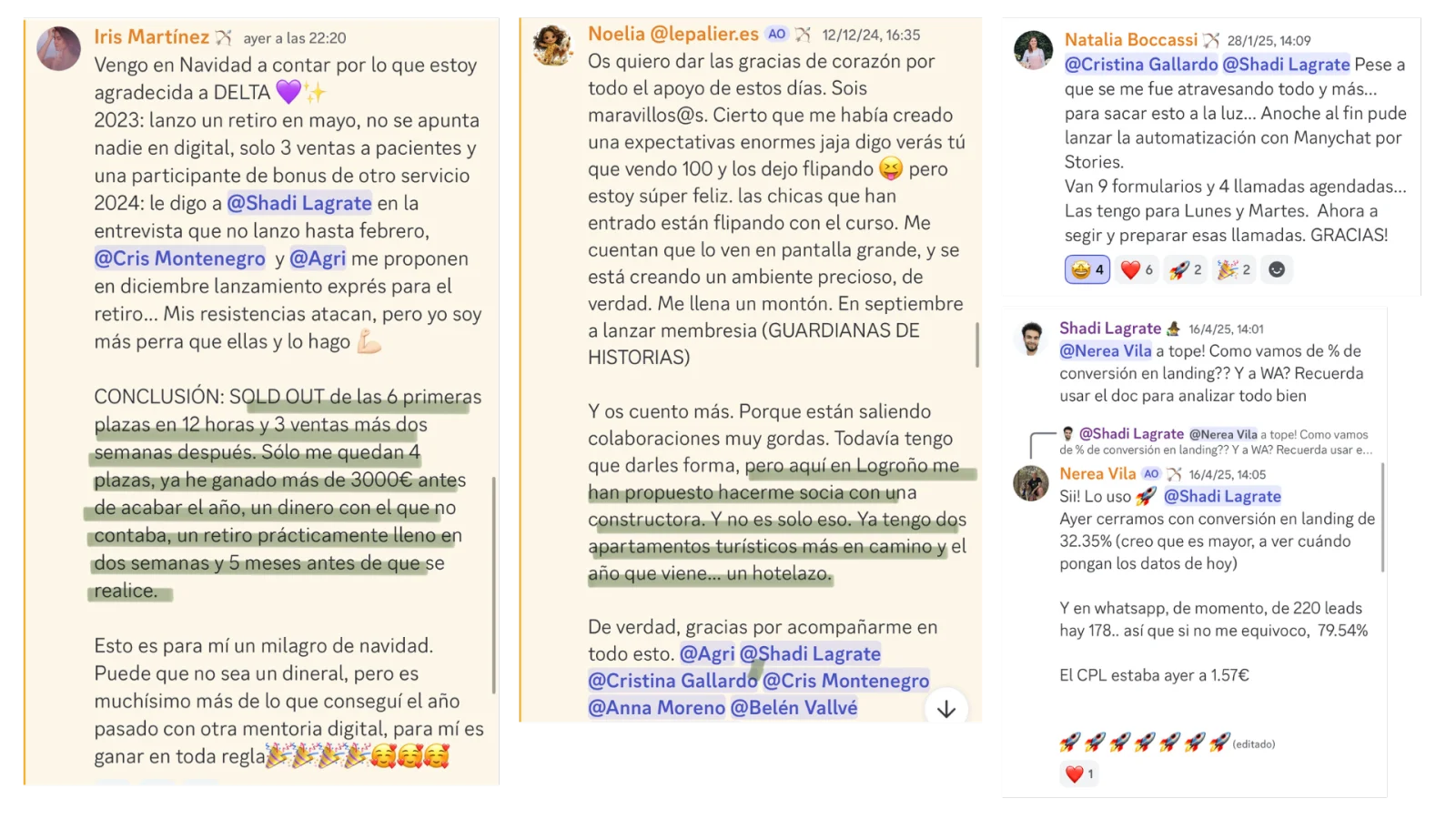 Testimonio real de la comunidad Delta