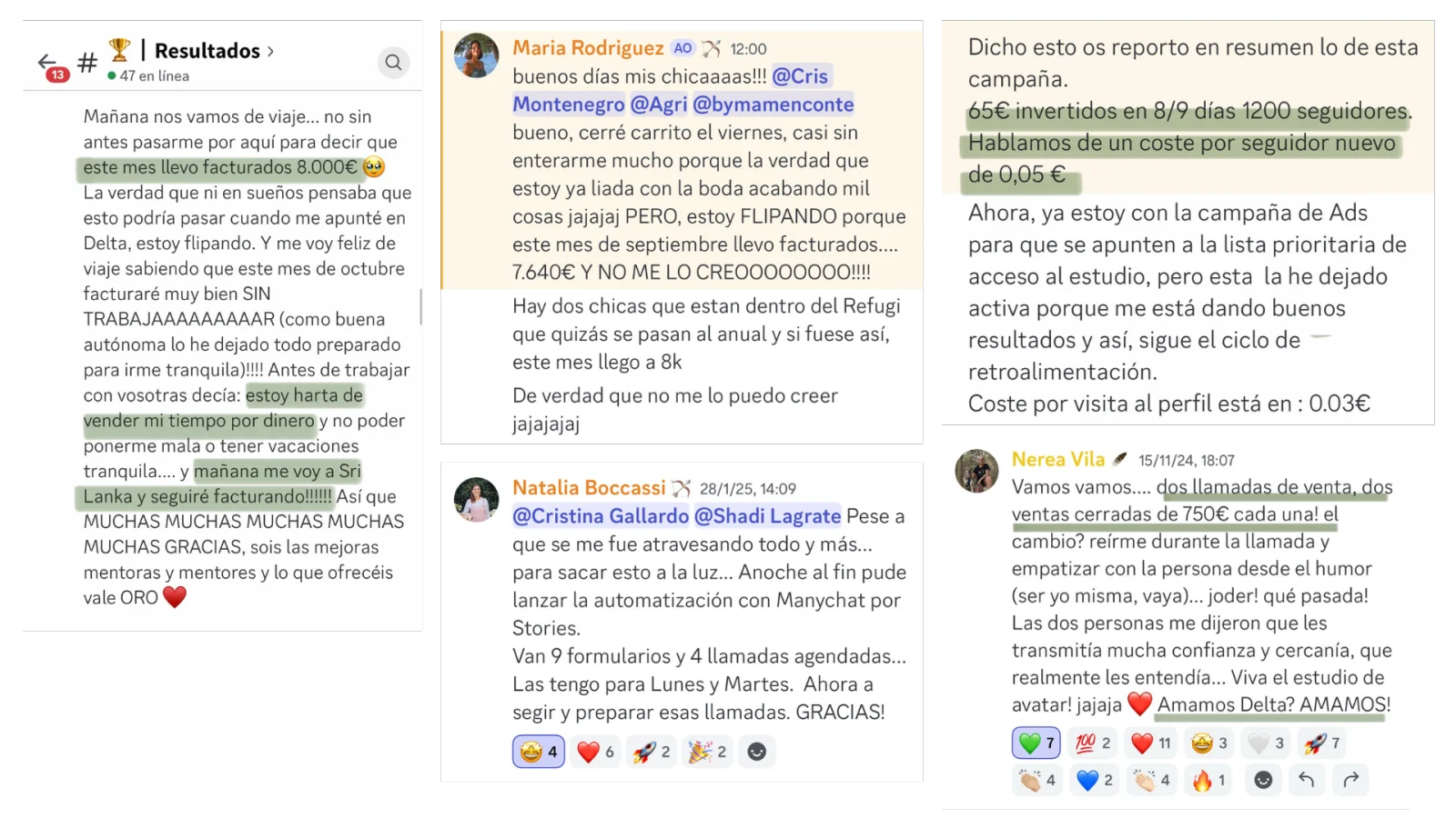 Testimonio real de la comunidad Delta