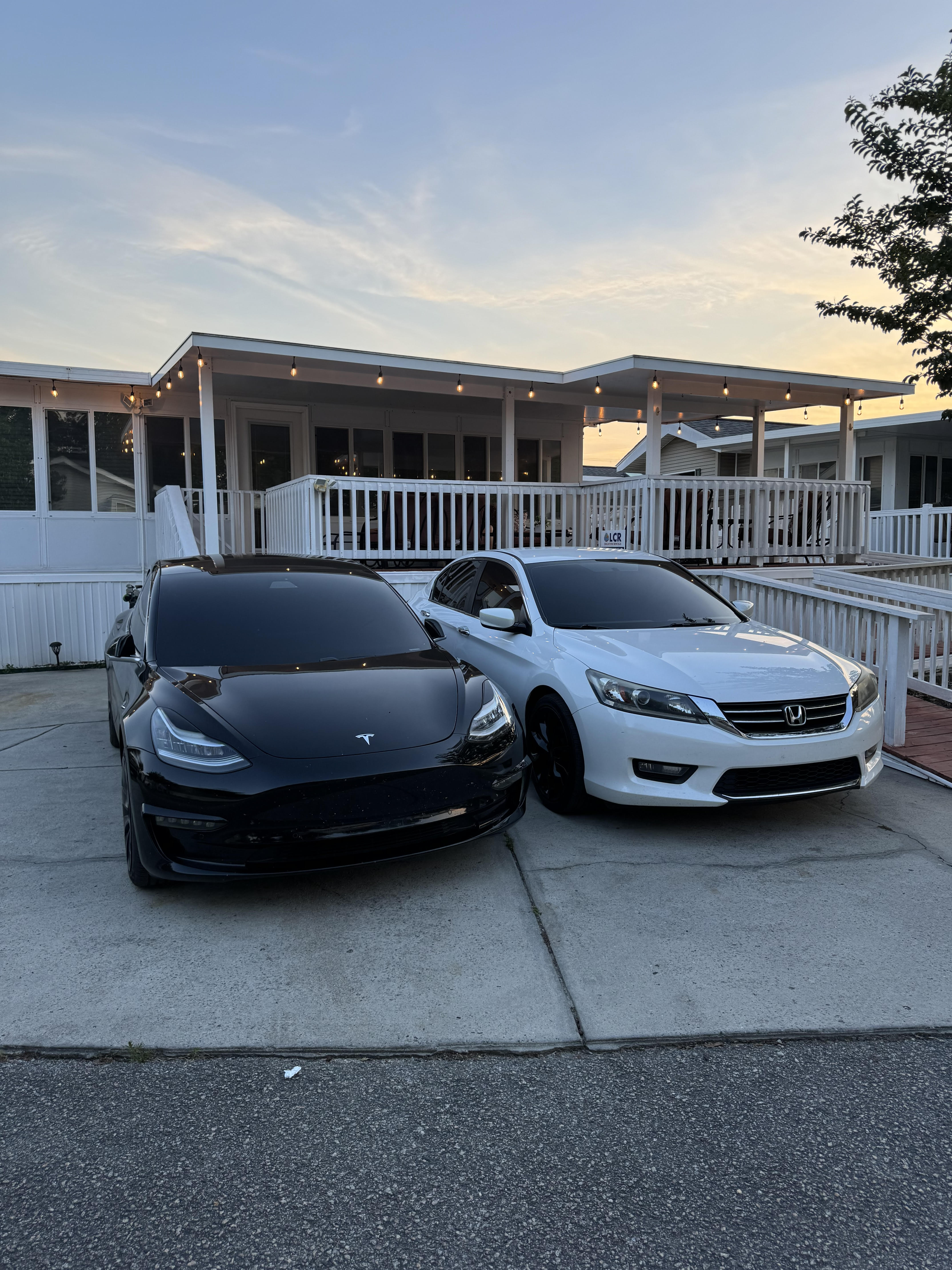 Tinted sports coupe