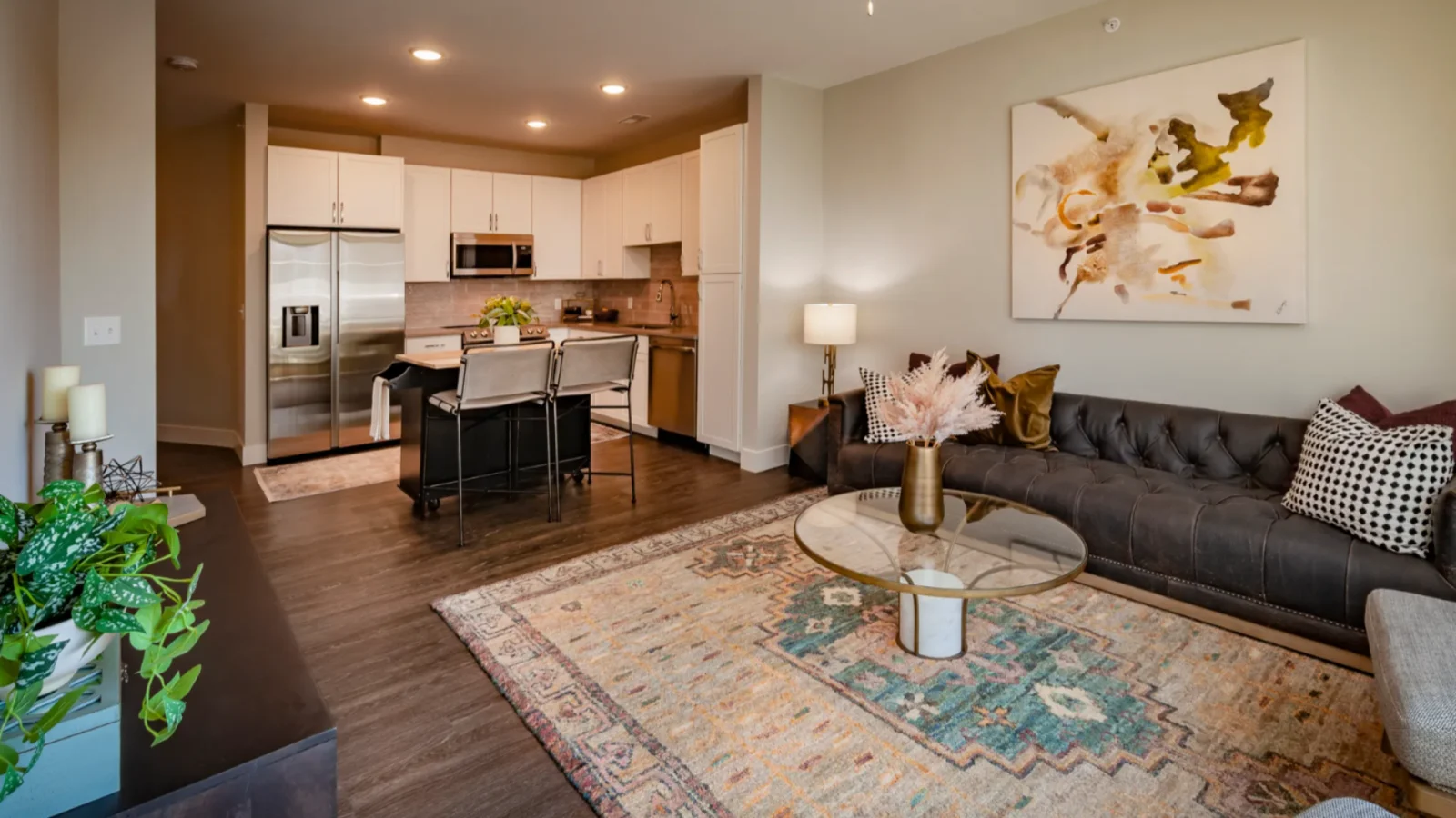 Custom kitchen cabinetry and island