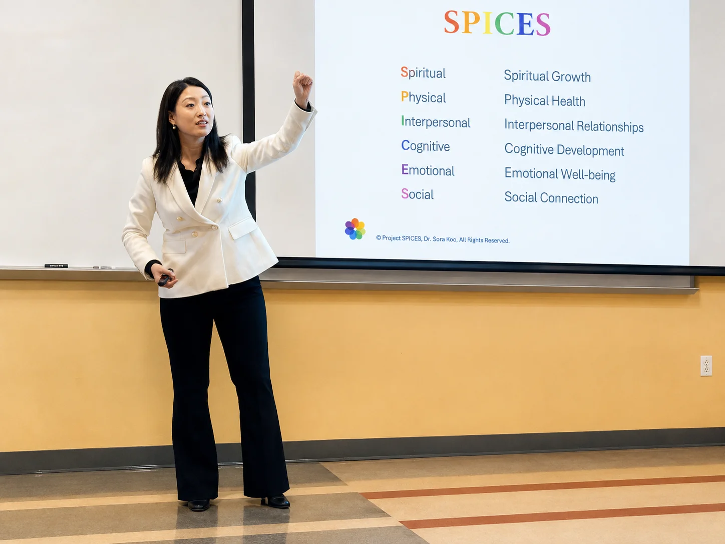Dr. Sarai Koo teaching the Project SPICES™ method