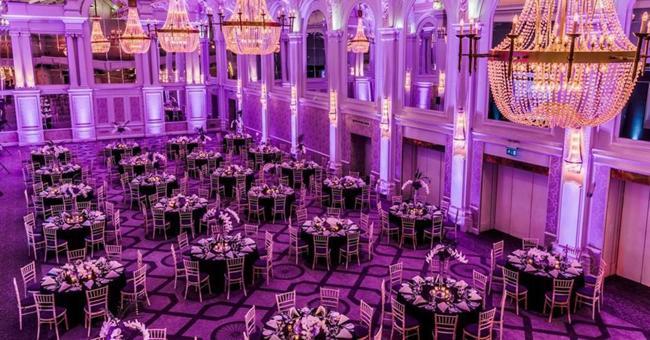 Luxury Asian wedding decor and stage setup