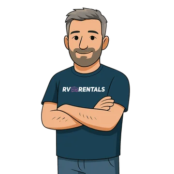 David’s illustrated RV Rentals character