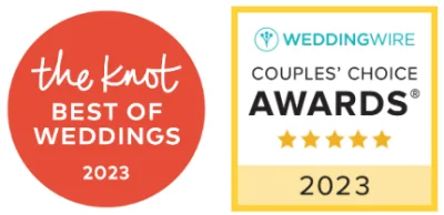 The Knot Best of Weddings 2022 and WeddingWire Couples' Choice 2023