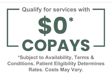 $0 copays, subject to availability, terms and conditions. Patient eligibility determines rates, costs may vary.