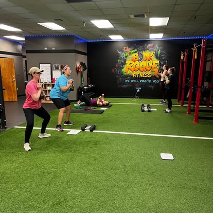 Group class on the turf