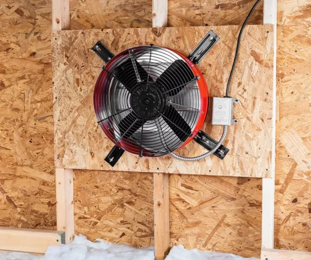 Electric attic ventilation fan