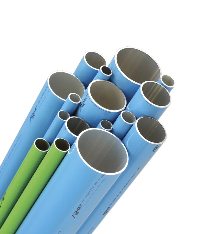 Aluminum compressed air piping