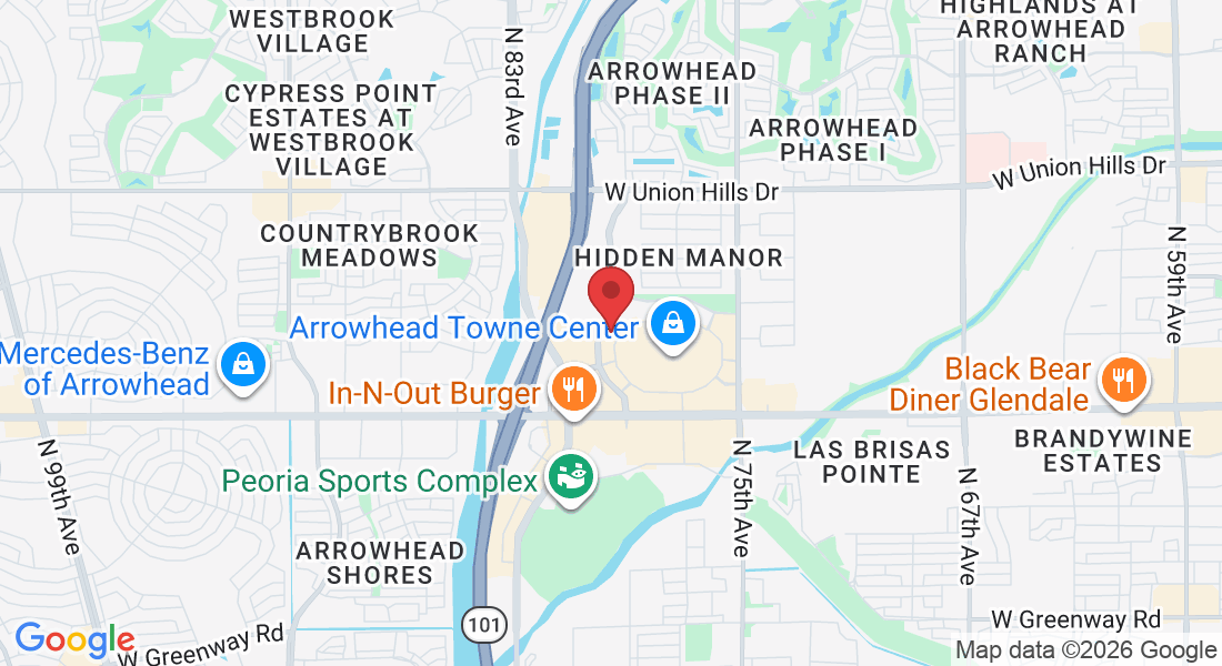 Glendale AZ Office Map