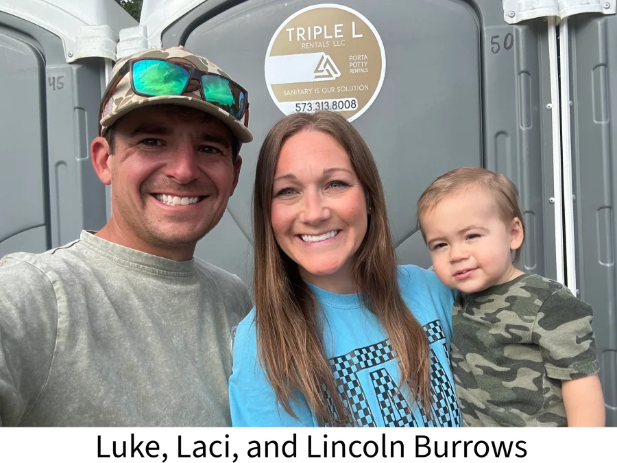 Luke, Laci, and Lincoln Burrows of Triple L Rentals