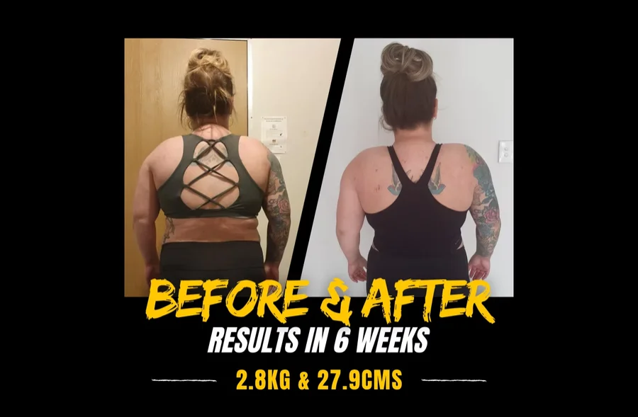 Client before and after transformation