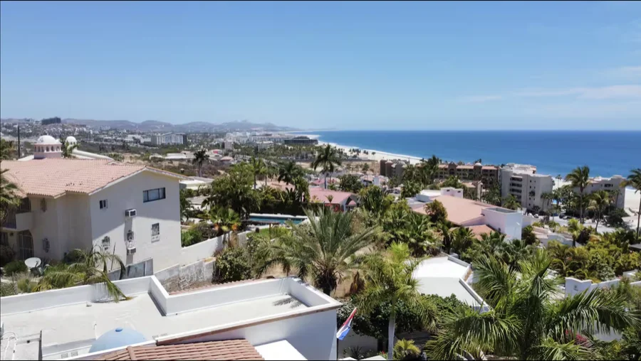 Looking down over San José del Cabo toward the beach from Casa Alba