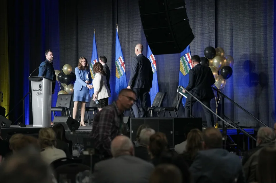 Speaker addressing the Alberta Summit