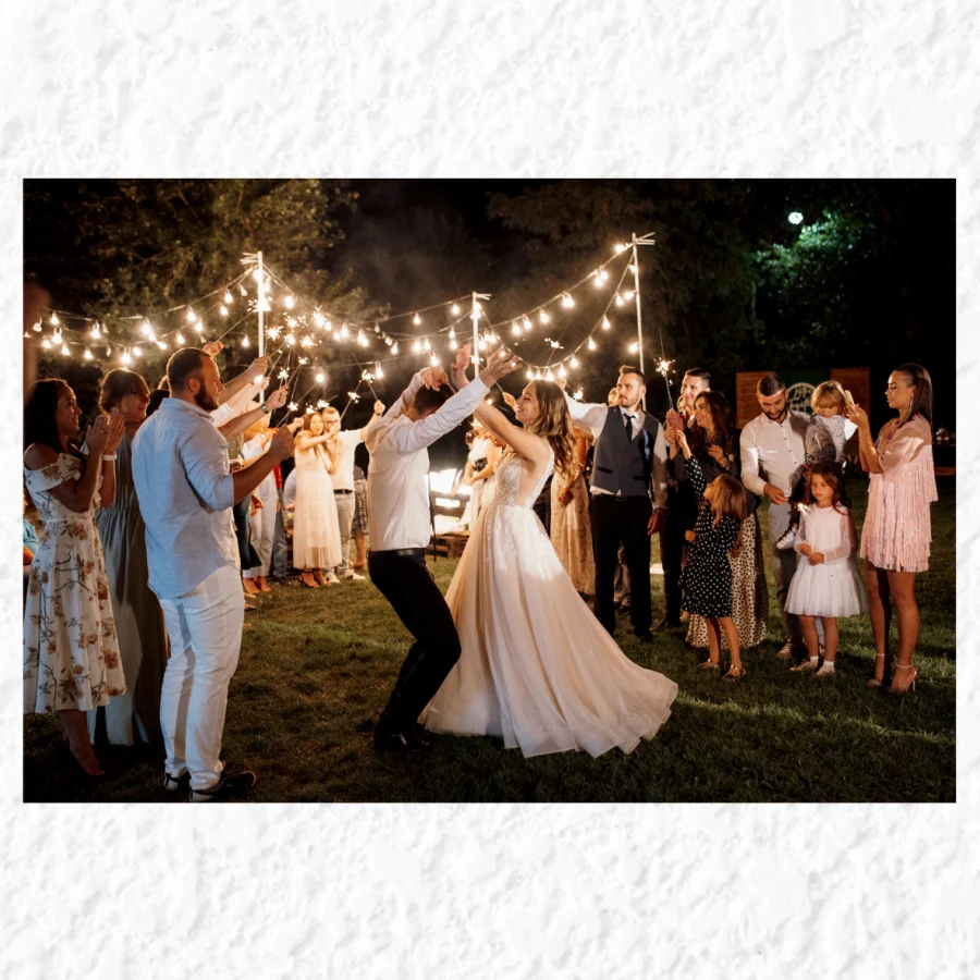 Celebration wedding DJ setup by DJ Quick Hire