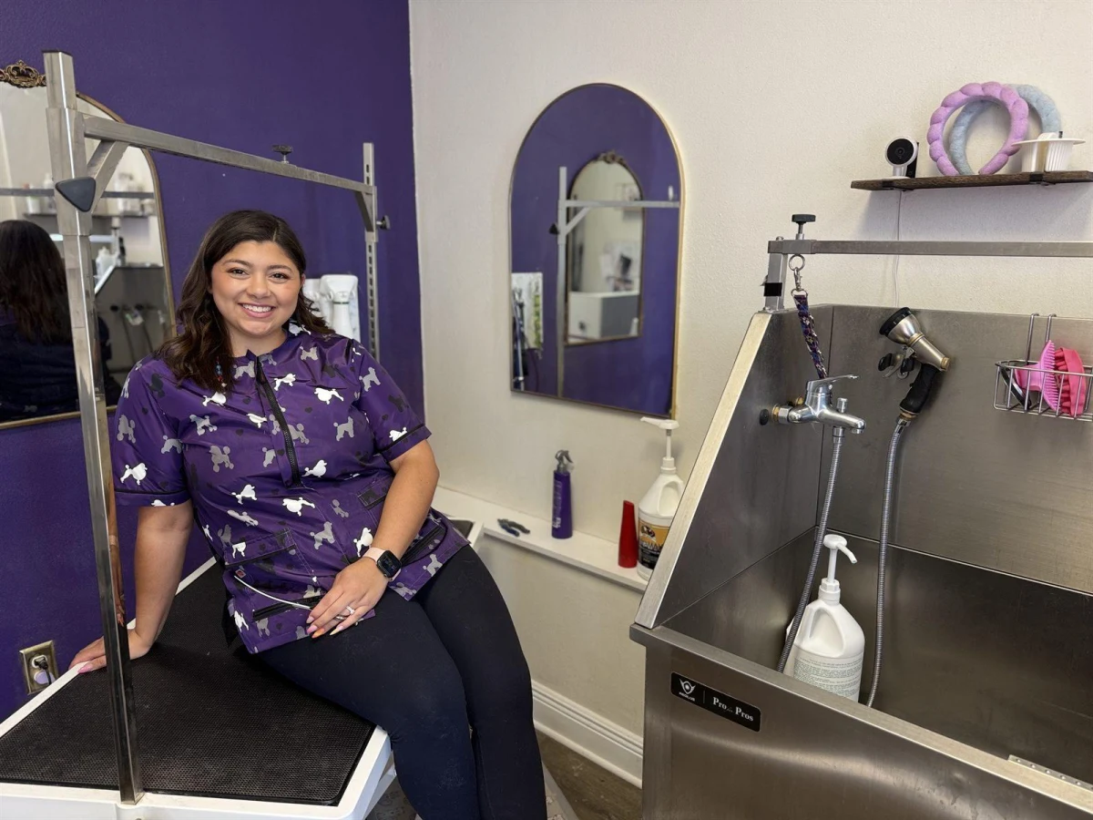 Rene&eacute; Little at Rene&eacute;'s Ruff Cuts salon