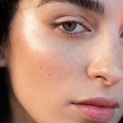 Glass Skin Laser Facial model with luminous skin