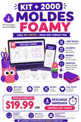 Kit de más de 2000 moldes de foamy