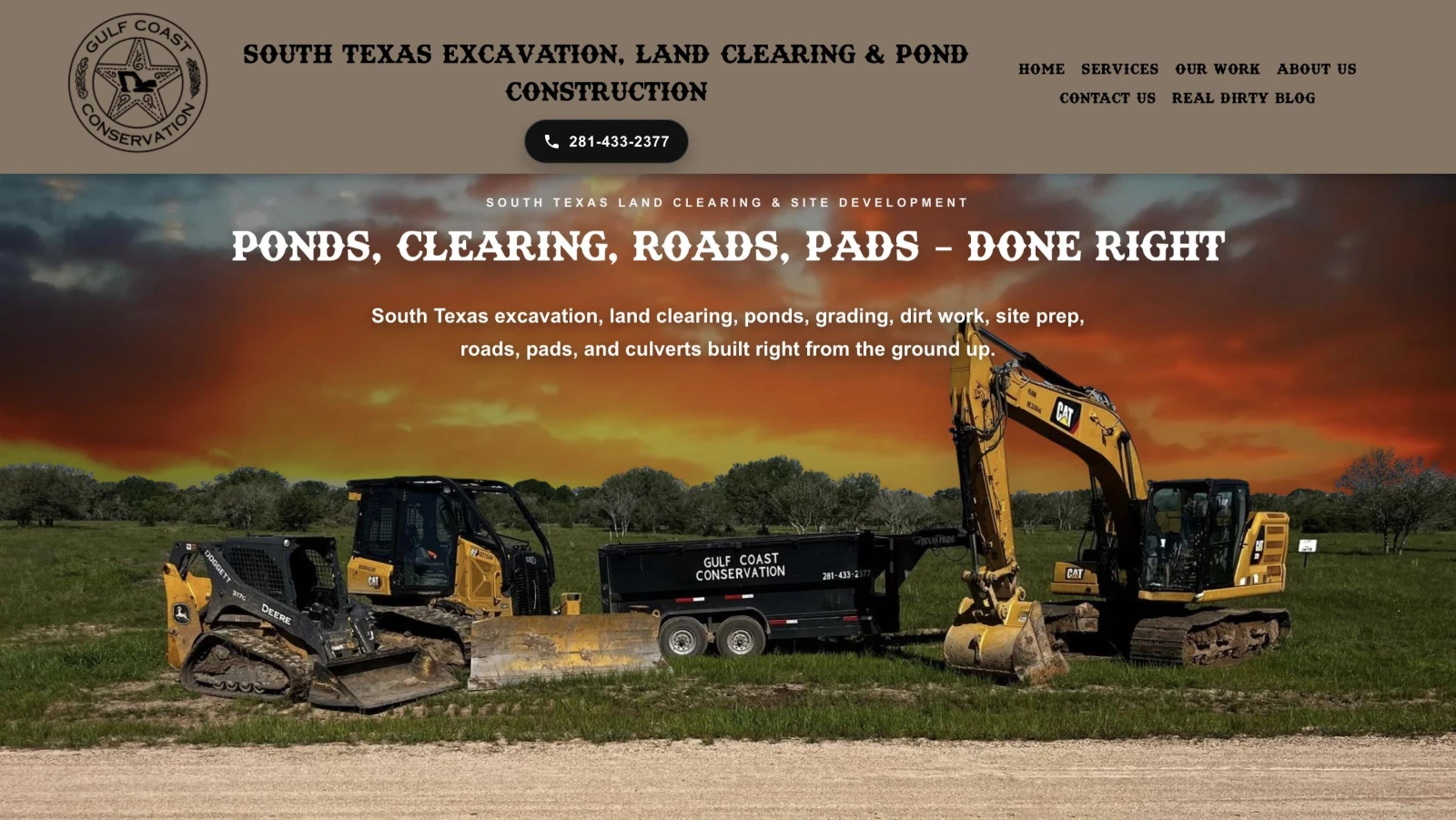 Current Gulf Coast Conservation website implementation