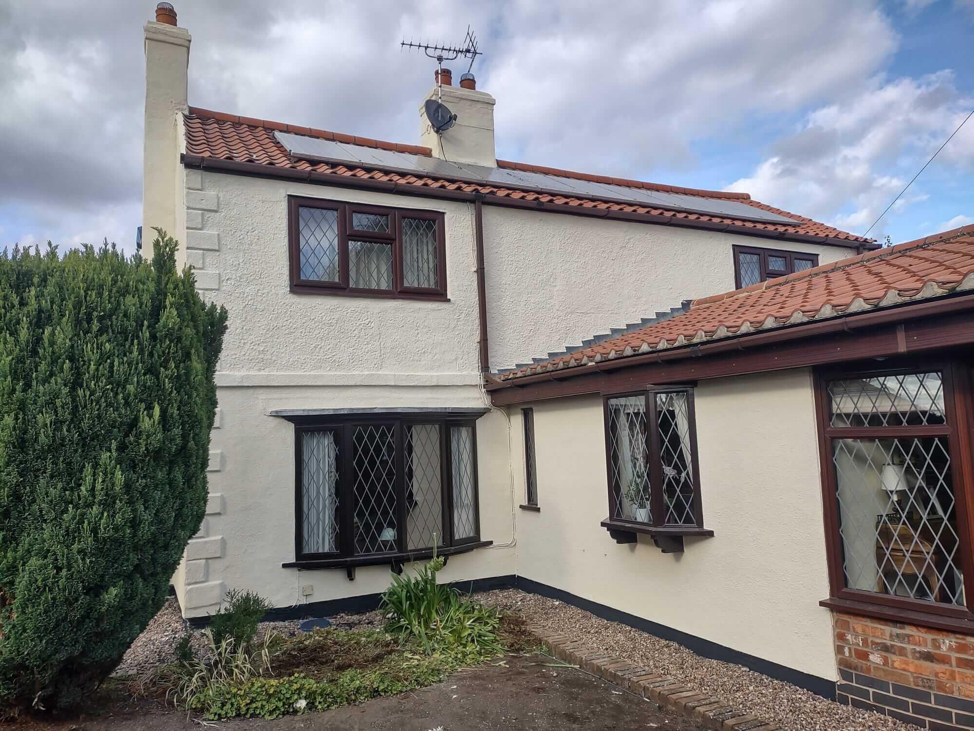 Exterior wall coatings Kettering — before and after