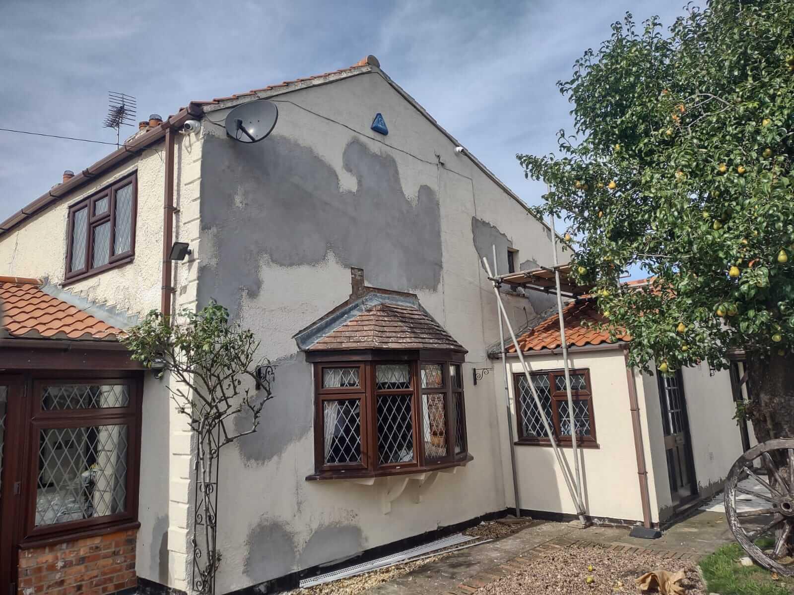 Exterior wall coatings Kettering — before and after