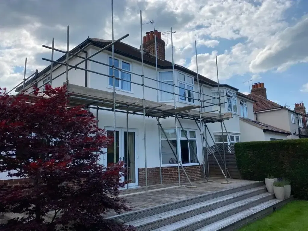 Exterior wall coatings Kettering — before and after