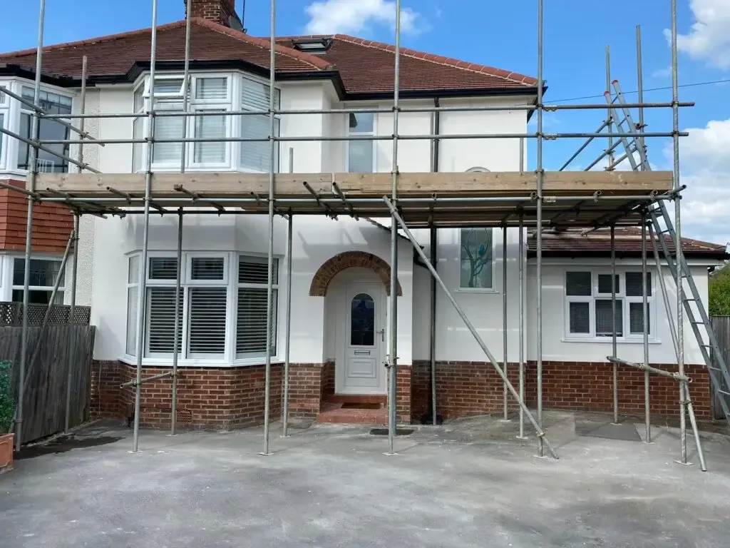 Exterior wall coatings Kettering — before and after