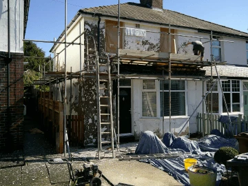 Exterior wall coatings Kettering — before and after