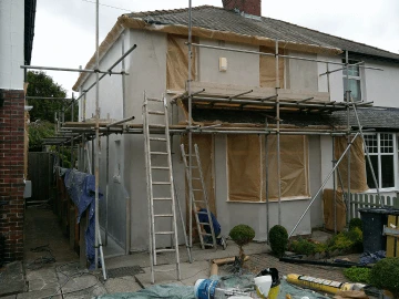Exterior wall coatings Kettering — before and after