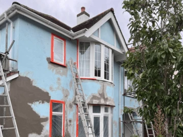 Exterior wall coatings Kettering — before and after