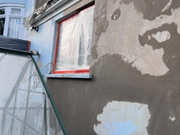 Exterior wall coatings Kettering — before and after