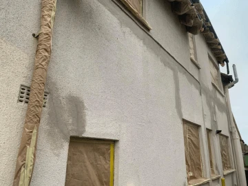 Exterior wall coatings Kettering — before and after