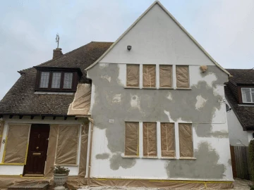 Exterior wall coatings Kettering — before and after