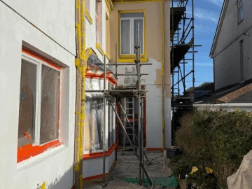 Exterior wall coatings Kettering — before and after