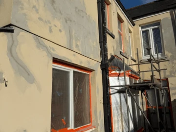 Exterior wall coatings Kettering — before and after