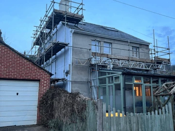Exterior wall coatings Kettering — before and after