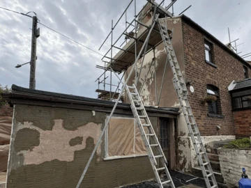 Exterior wall coatings Kettering — before and after