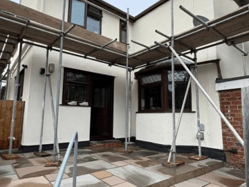 Exterior wall coatings Kettering — before and after