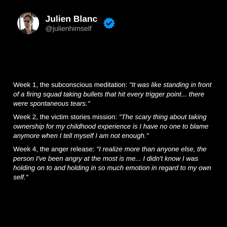 Adina describes tears during a meditation, examining the stories she tells herself, and recognizing how much anger and emotion she had held toward herself.