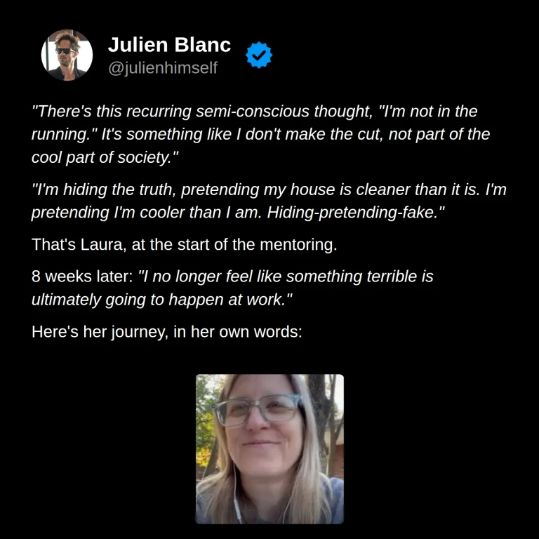 Laura’s story: from hiding herself and feeling she did not belong to no longer expecting something terrible to happen at work.