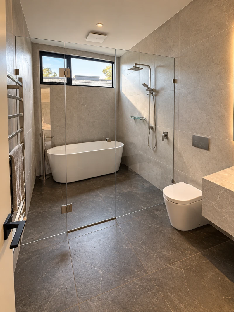 Shower screen installed by Melbourne Glass Experts