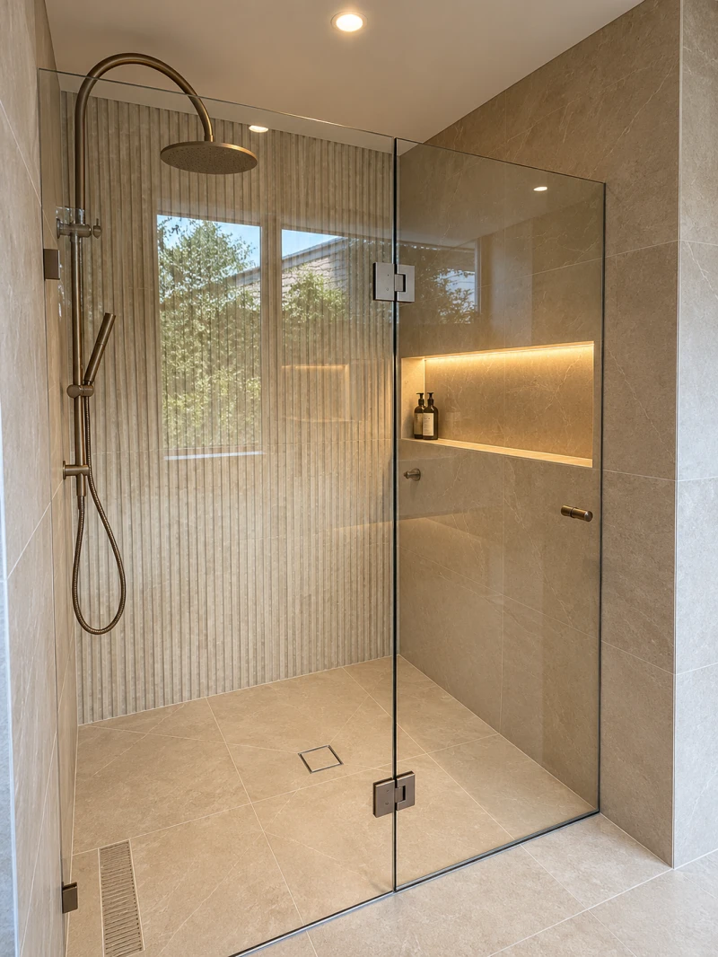 Shower screen installed by Melbourne Glass Experts