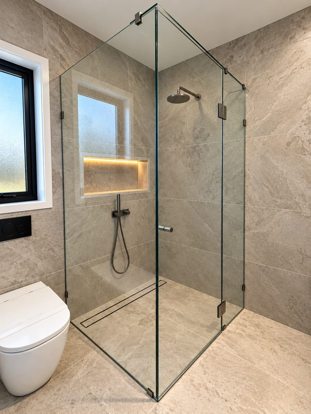 Frameless shower enclosure by Melbourne Glass Experts