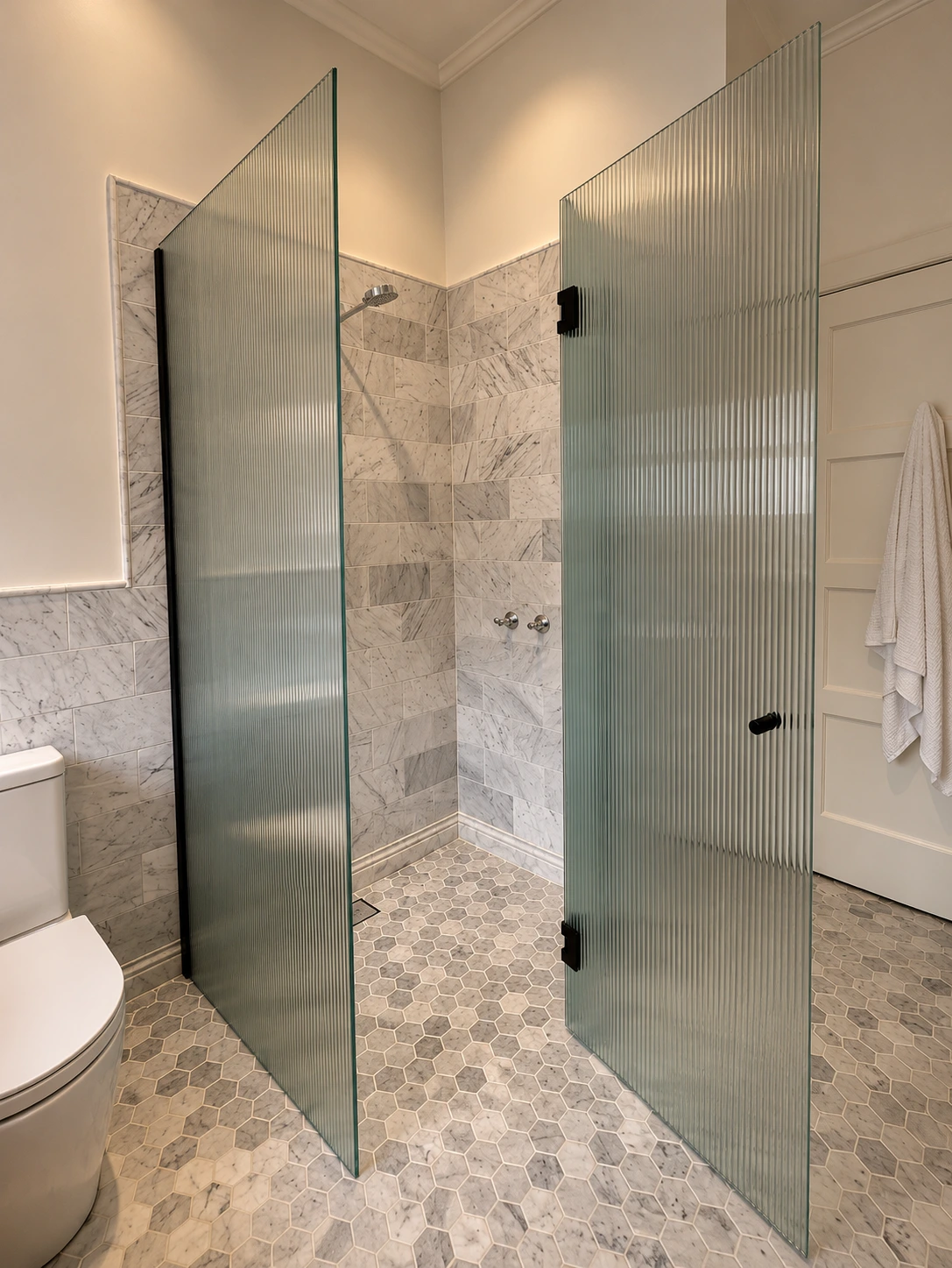 Shower enclosure installed by Melbourne Glass Experts