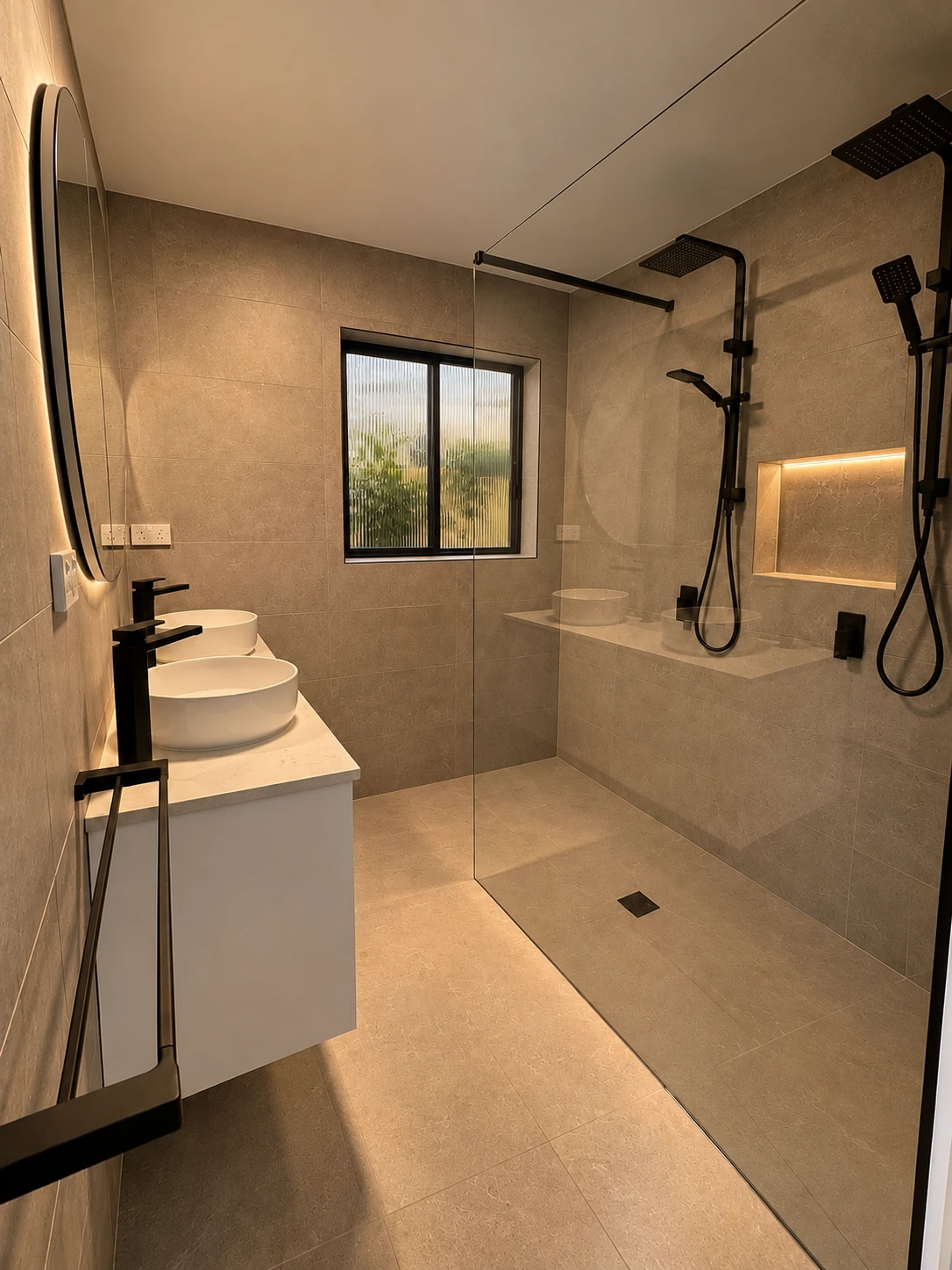 Shower enclosure installed by Melbourne Glass Experts